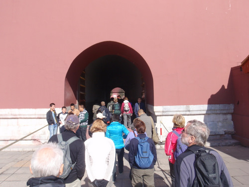 Queuing Up to enter the Forbidden City.